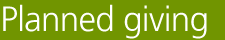 Planned giving